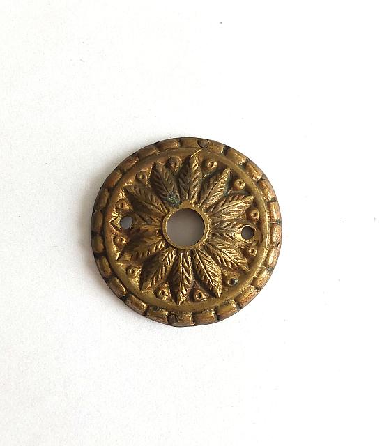 Aplique Luminaria Bronce Pulido Antiguo 003