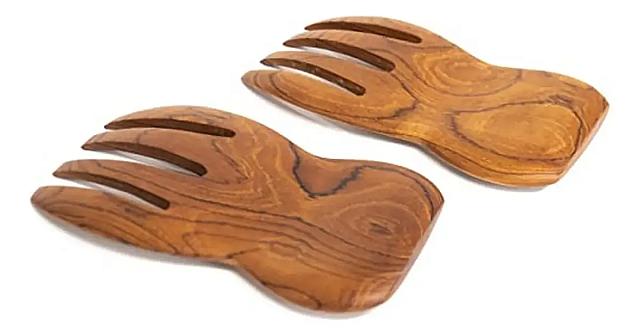 Juego De Cucharas Madera Para Ensalada
