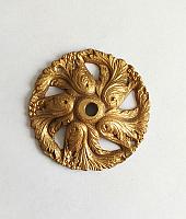 Aplique Luminaria Bronce Pulido Antiguo 002