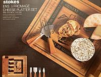 Juego de Cuchillos-Tabla de Quesos Stokes